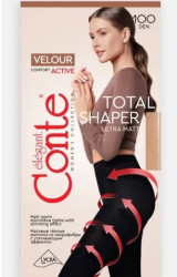 CONTE VELOUR ACTIVE 100 Lycra® Плотные матовые колготки,3,nero - фото